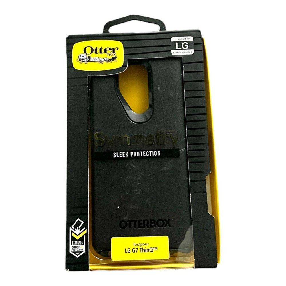 NEW Original OtterBox Symmetry Series Black Case For LG G7 ThinQ - Black